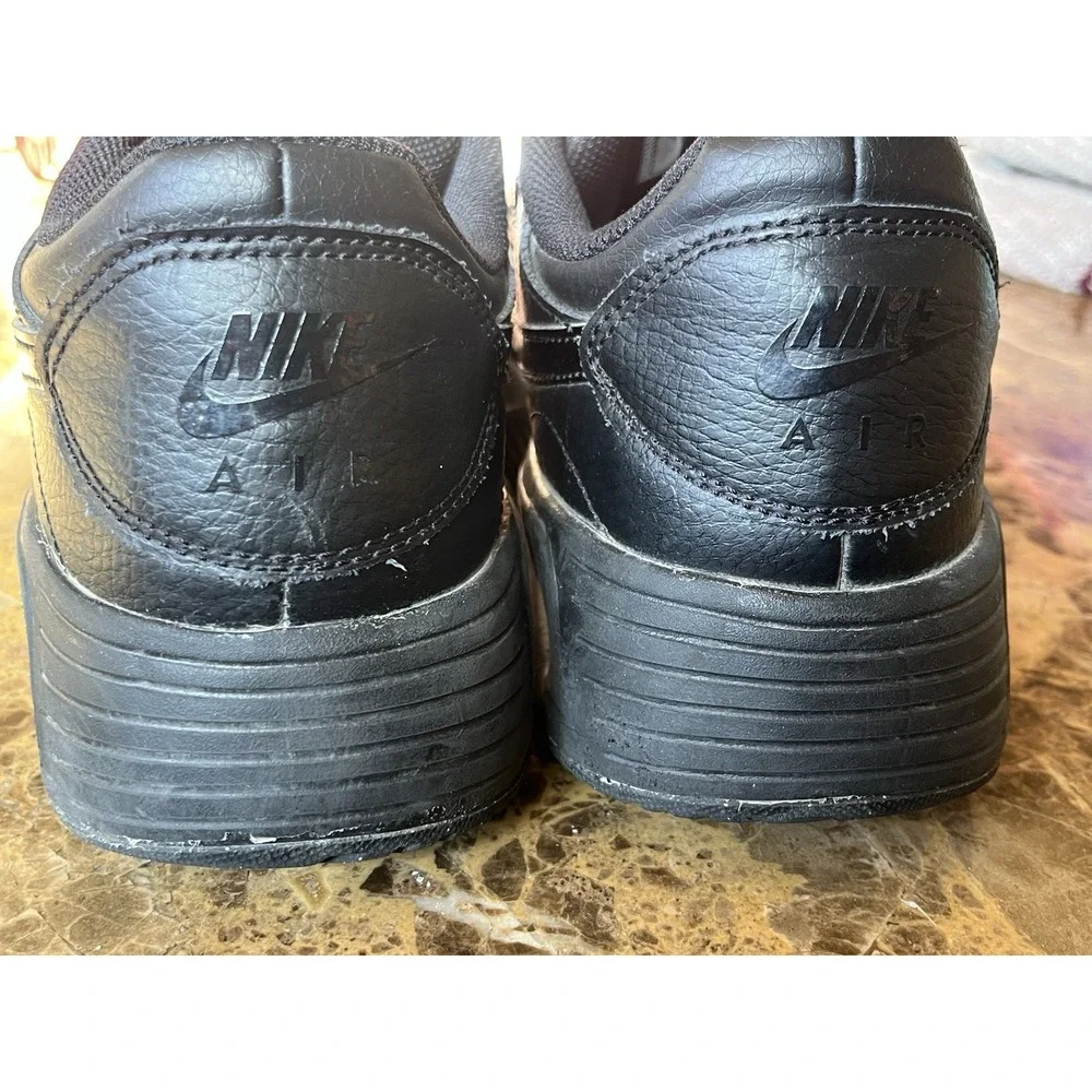 Nike Men's Air Max SC Leather Sneakers, Black/Black, 13 Medium US